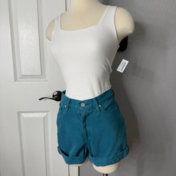NWT Old Navy Bodysuit Tank Top, Snap Closure Bodysuit Basic, White, Stretchy, XS - Picture 1 of 7